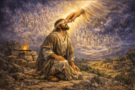 Painting for When God Wept, Moses 6