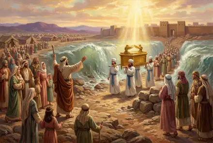Painting for Be Strong and Courageous, Joshua 1–3