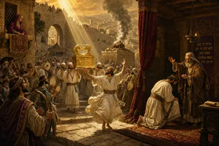 Painting for Dancing Before the Ark, 2 Samuel 6–7